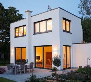 Neubau mit Kunststofffenster